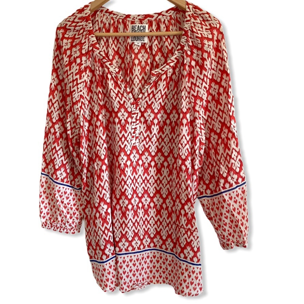 BeachLunchLounge 1X tunic cover up top